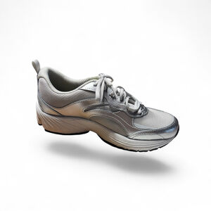 NIB/NWT Ryka Lightweight Integrity Silver Lace Up Walking Sneakers Size 6W